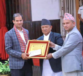 Journalist Paudel Awarded 'Active Journalism Award'